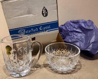 Waterford Crystal Sugar Bowl and Creamer $150 (5 lb)