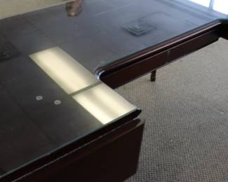 Item 7 Rounded Front Desk with Side Extensions