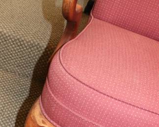 Item 18.1 Burgundy and Brown Chair