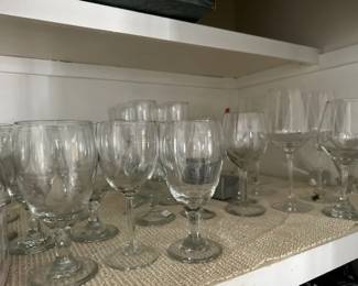 glass wine glasses and stemware