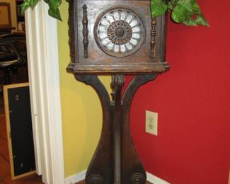 Antique Baroque Mahogany Plant Stand