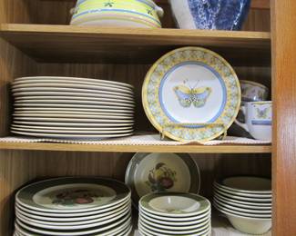Melamine 'Butterfly' Dishes