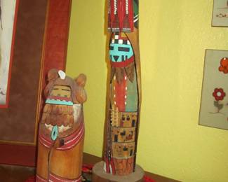 Long Hair Hopi Kachina.  Hopi Kachina Doll