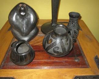 Black on Black Pottery