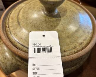 Stoneware Lidded Pot
