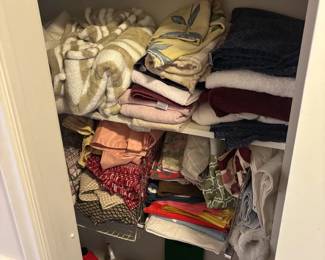 Linens, Cleaning Supplies