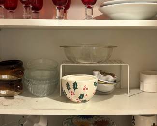 Glasses, Bowls, Plates