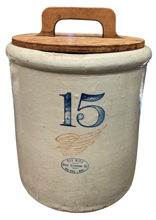 15Gallon Red Wing Stoneware Crock