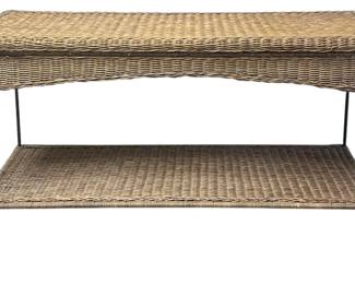 Rattan Wicker Console Table