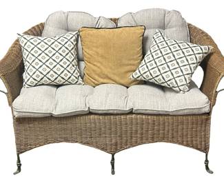 Rattan Wicker Love Seat