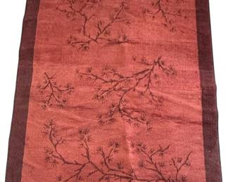 Red TwoTone Area Rug