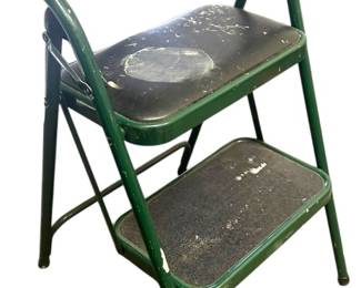 Green Folding Step Stool