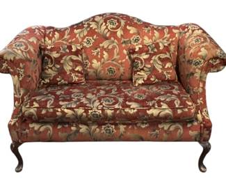 Floral Upholstered Loveseat