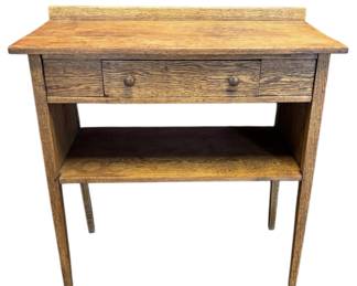 Vintage Oak Accent Table