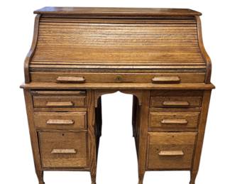 Wood Rolltop Desk