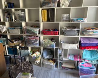 Bolts of fabric and cloth