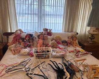 Estate Sale Bed dolls