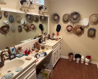 Estate Sale Hats knick knacks