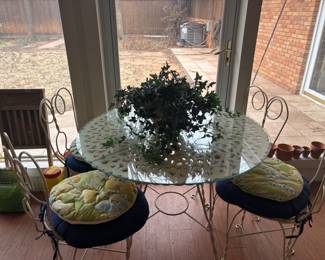 Estate Sale Wrought Iron patio