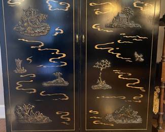 Amazing Mid-century Chinese lacquer cabinet