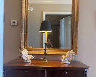 Vintage large hallway mirror