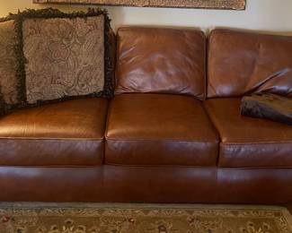 Flexsteel leather sofa