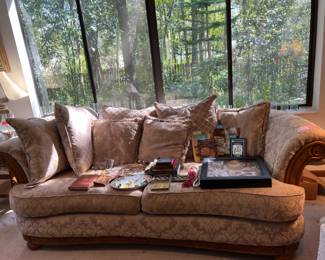 Couch (1 of 2), jewelry, books, etc