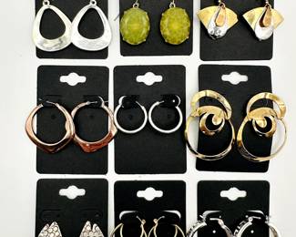 Costume jewelry earrings