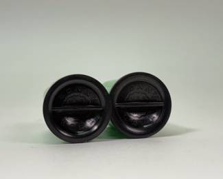 Another view of Art Deco 1933 Chicago World's Fair boxes and salt and pepper shakers. These were souvenir items from the General Electric Co.