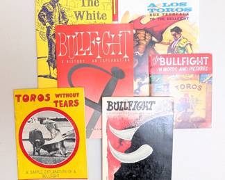 Books and pamphlets about bullfighting, bullfight, matadors