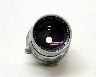Closeup of Leitz Wetzlar Summicron lens