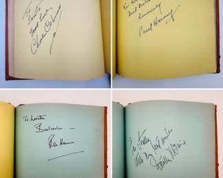 Autographs from Charles Coburn, Paul Harvey, Rex Harrison, Dorothy McGuire