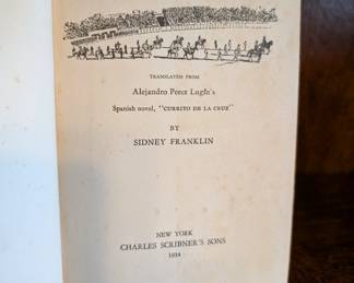 Inside page of Shadows of the Sun translated by Sydney Franklin