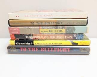 Another view of books about bullfighting, bull fighters