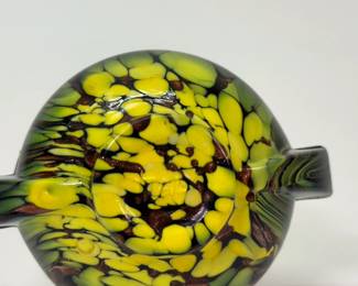 Another view of set of three Mid-Century Italian art glass ashtrays (Vincenzo Nason)