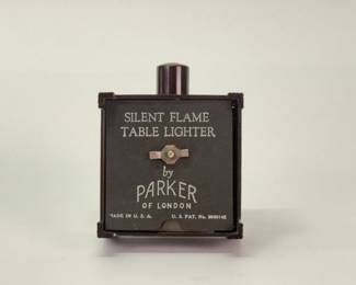 Art Deco era Silent Flame Table Lighter by Parker of London