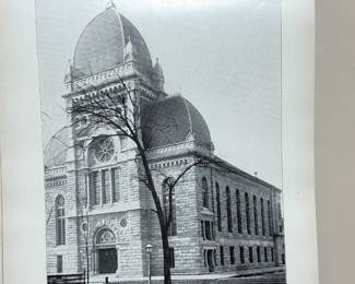 Page inside Pictorial Chicago, hardcover book, containing views of principal buildings, residences, streets, parks, monuments, etc. Publisher: Rand McNally & Co's.