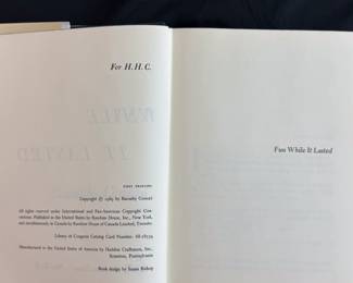 Inside pages of Fun While it Lasted by Barnaby Conrad