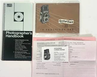 Vintage Photographer's Handbook, Rolleiflex 3.5 owner's manual, documentation of maintenance