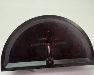 Closeups of Art Deco era lidded trinket and cigarette boxes and containers - Hickok, Acorn, GOP Paris Déposé