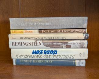 Books by and about Ernest Hemingway