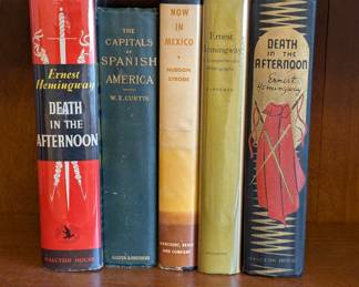 Books by Ernest Hemingway and W. E. Curtis about Spain