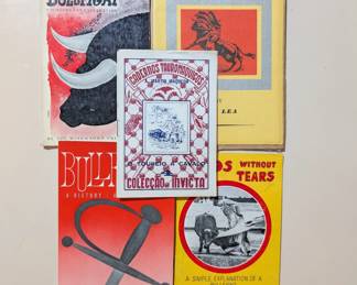 Pamphlets and books about bullfighting