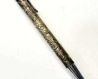Closeup of sterling silver mechanical pencil