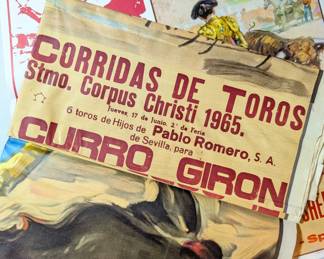 Vintage bullfighting posters