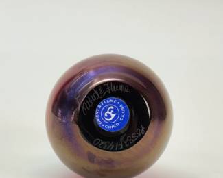 Base of the Orient & Flume studio art glass vase