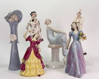 Hand painted porcelain figurines