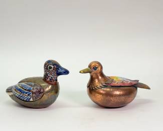 Pair of bird sculptures by Chilean Art in Santiago, Chile