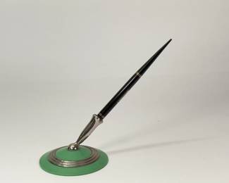 Art Deco pen and pen holder