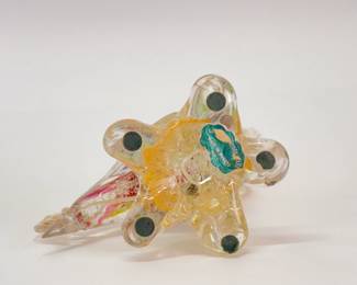Another view of Murano glass bird figurine